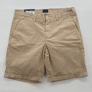 GANT Men’s Chino Shorts Size 34 Beige Regular Fit Dry Sand Stretch NWT